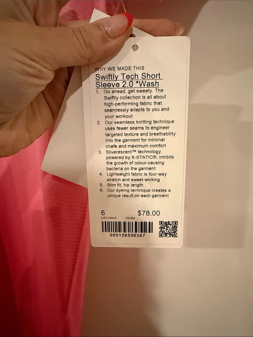 NWT lululemon athletica Pink Ombre Short-Sleeve Performance Tee